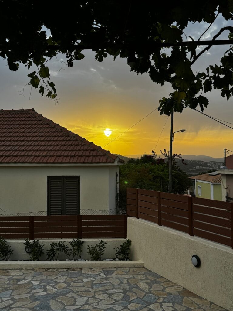Evening by the house