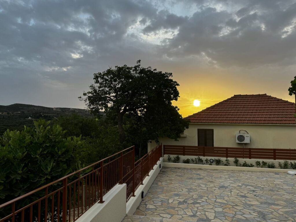 Sunset on the terrace